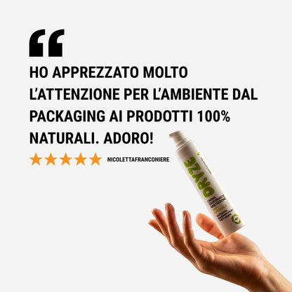 Recensione cliente a 5 stelle: Ho apprezzato l'attenzione per l'ambiente e i prodotti 100% naturali